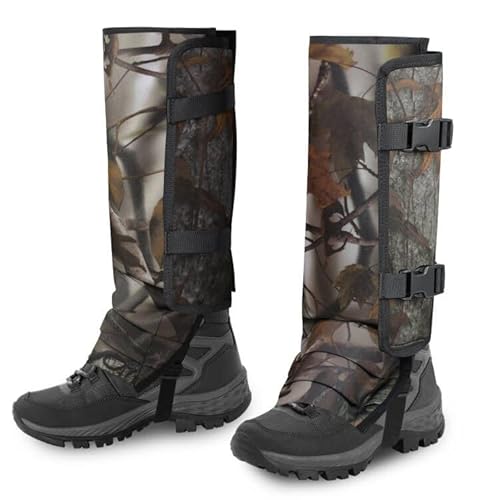 Snake Gaiters Leg Guards, Waterproof Snake Guards, Adjustable Snake Bite Protection for Lower Legs, Snake Chaps for Men&Women Camo