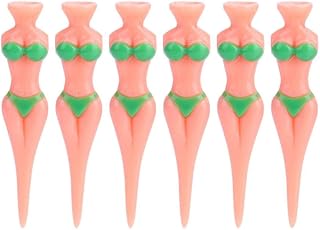 tee practice,6pcs Bikini Tees,Novelty Tees Lady Girl Model Sexy Tees Plastic Ball Tees Driver Tees Funny Tees Lift Tees Tees Bikini Novelty Divot Tools Gift Set(6pcs)