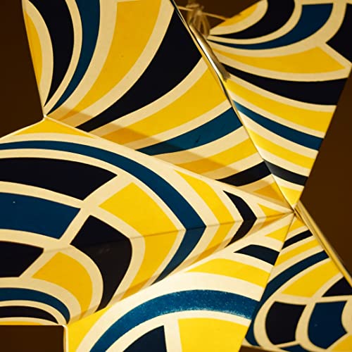 Image of Geometric Paper Star Lantern with 12 Foot Power Cord Included