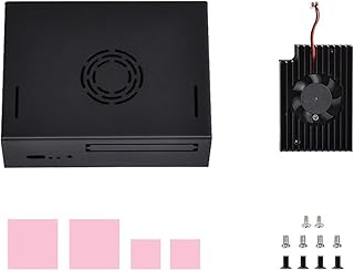 Metal Case For Visionfive 2 RISC-V Board Black Shell StarFive JH7110 Processor+ Integrated 3D GPU Protection Box Metal Case