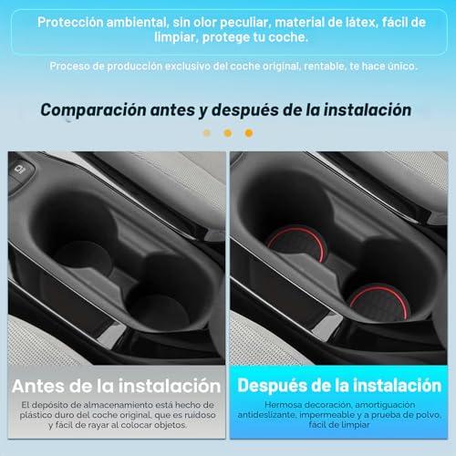 Alfombrillas Corolla E210 goma protectoras consola central Toyota 2019-2025 4