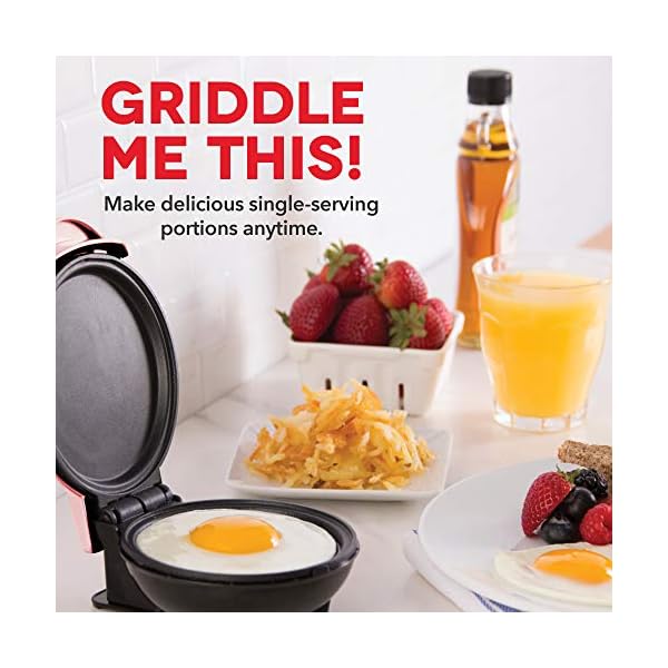 DASH-Mini-Maker-Electric-Round-Griddle-for-Individual-Pancakes-Cookies-Eggs-other-on-the-go-Breakfast-Lunch-Snacks-with-Indicator-Light-Included-Recipe-Book-Pink DASH-Mini-Maker-Electric-Round-Griddle-for-Individual-Pancakes-Cookies-Eggs-other-on-the-go-Breakfast-Lunch-Snacks-with-Indicator-Light-Included-Recipe-Book-Pink