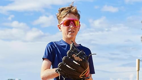 Knockaround Óculos de sol envolventes Campeones para crianças – Lentes de desempenho com proteção to