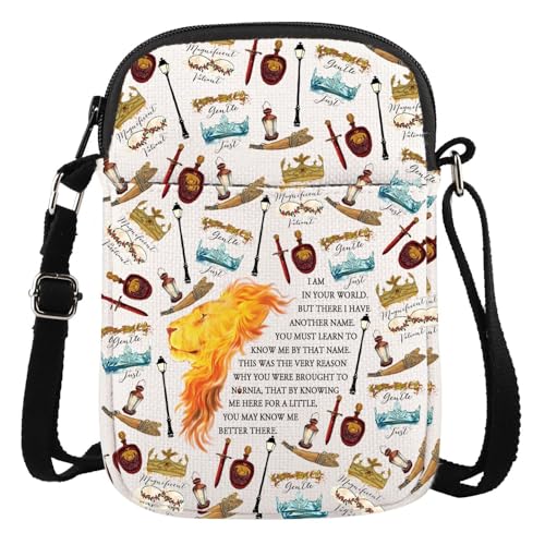 Gzrlyf Lion Bookish Movie Inspired Crossbody Bag Lion Lover Literature Purse Bag