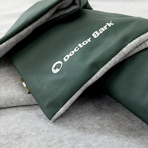 Doctor Bark Country Kissen Cover - Überzug Für Country Hundekissen XL - Flauschige Fleece-Liegefläche - Waschbar - GreenLabel (Cover - XL, Grün)