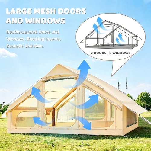 Inflatable Hot Tent with Stove Jack