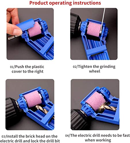 Image of GTC Portable Diamond Drill Bit Sharpener Powered Stone Parts Corundum Grinding Wheel for Iron-Based Drill Bits (Stone Only) (1)