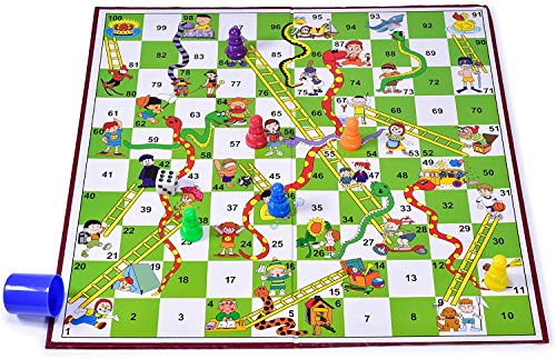 Klappbare Schlangen und Leitern, traditionelles Brettspiel für Erwachsene, Kinder, Anfänger, Kinder, Indoor-Spaß… – Bild 4
