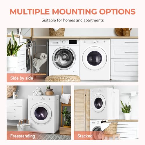 Image of Euhomy 3.5 Cu.Ft Portable Dryer 1500W Compact Laundry Drying Machine
