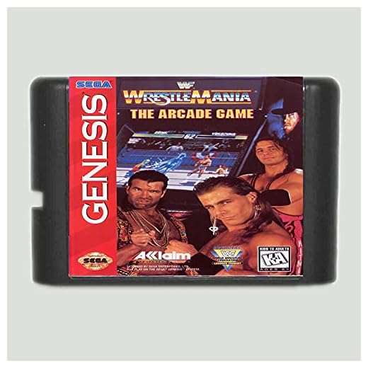 Spire WWF Wrestle Mania The Arcade Game 16 bit MD Game Card For Sega Mega Drive For Genesis