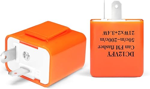 2 relés de intermitente electrónico de 2 pines relé intermitente LED ajustable adecuado para intermitente de motocicleta
