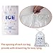 Belinlen 200 PACK 8 lb. Plastic Drawstring Ice Bags 11 x 19 Inch Heavy-Duty Ice Bags with Plastic Draw String (2mil Thickness)