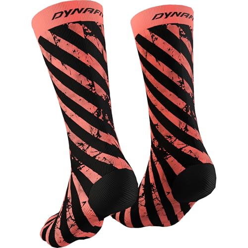 Chaussettes trail Dynafit anti ampoules rose gerbera taille 39 40 41 42 pour course à pied