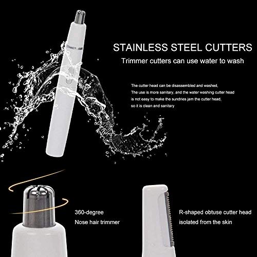 Mengzf - Rasoio elettrico per naso e orecchie, 2