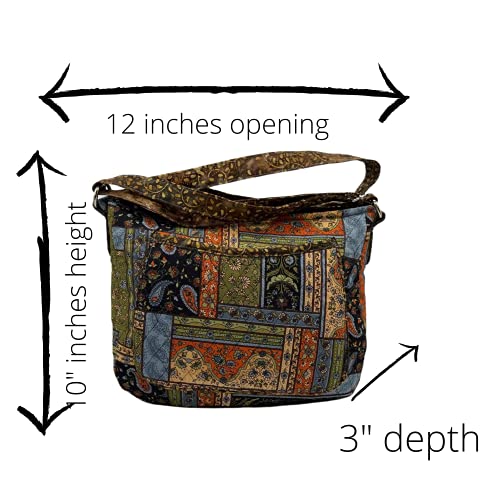 Quilted Crossbody Bag for Women - Handmade Travel Shoulder Bag - Boho/Messenger Bag for everyday use4