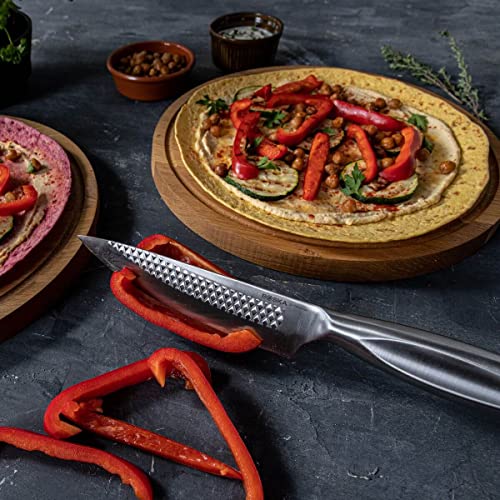 Image of BOSKA Chef Knife Monaco+ (15 cm) Sous Chef Knife - Stainless Steel Multipurpose for Kitchen - Slicing Knife for Meat Cutting and Dicing Gourmet Food