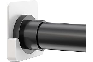 Adjustable Adhesive Shower Curtain Rod Holder | 2 Pack