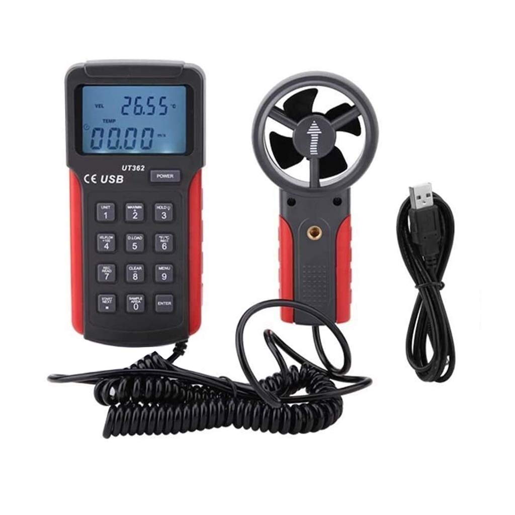Detektor metalowy Anemometr cyfrowy, Handheld UT362 Multimetr Wiatr Multimetr Mecher Mecher z wyświetlaczem LCD
