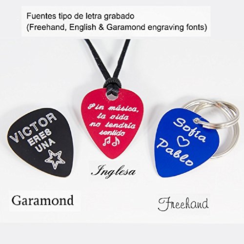pendentif trou en forme de médiator de guitare Aluminium anodisé Personnalisable gratuitement Gravure laser texte… - Les Beatles, Paul McCartney, John Lennon, RIngo Starr, George Harrison pendentif trou en forme de médiator de guitare Aluminium anodisé Personnalisable gratuitement Gravure laser texte… – Image 5