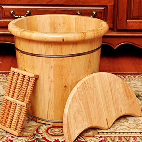 Spa de pies de madera sólido para adultos miniatura 6