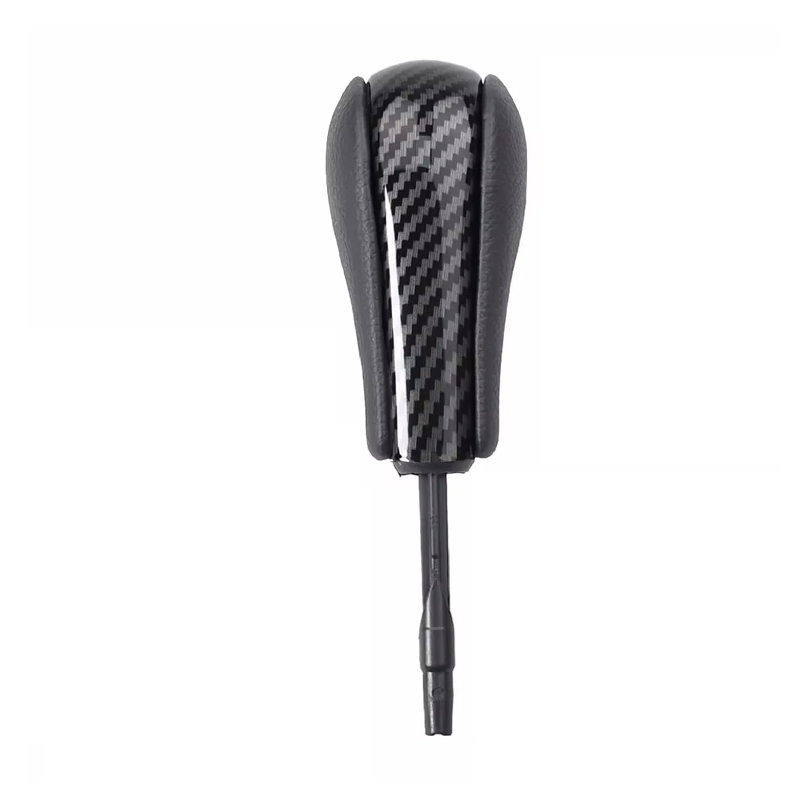 OUVECR Car Shift Gear Knob Handle for BMW 1 3 5 7 Series for E39 /46/53 /60/61 /83/81 /82/87 /90/91 /92 Short Long Stick Automatic Vehicle Gear Shift Knob Gear Shift Cover(Carbon Fiber-Short)