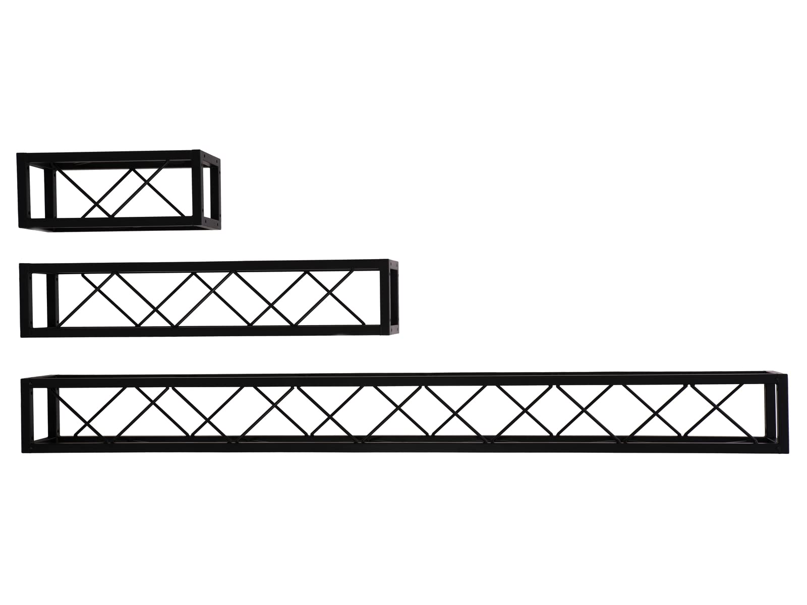 DECOTRUSS Quad ST-2000 Traverse noire | Traverse carrée décorative