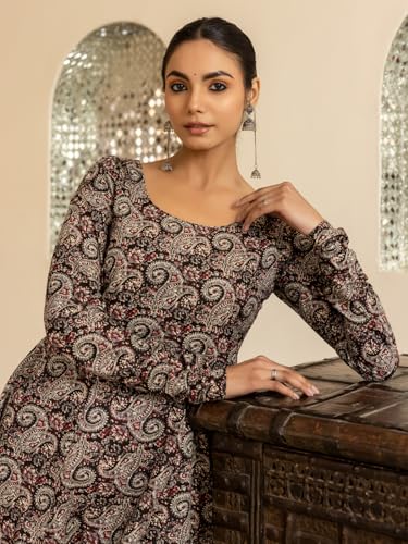 Image of FIORRA Women Cotton Regular Anarkali Kurta