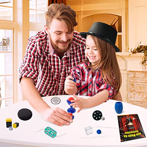 Kit mágico para niños Heyzeibo con disfraz de mago y accesorios de trucos 3