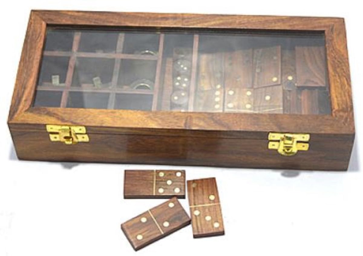 Casa Padrino Gioco Di Puzzle in Legno X H. - Abilità in Scatola Legno, Marrone, 28 13, 5 Cm