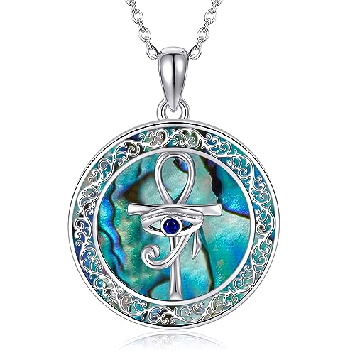 Collier Ankh Eye of Horus en argent, votre bijou talisman au quotidien pour un style égyptien