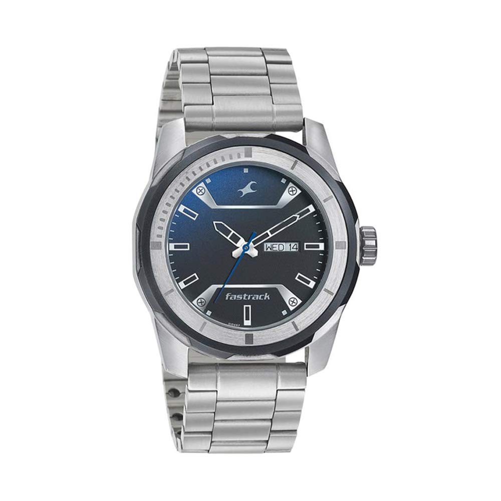 Fastrack Men Stainless Steel Analog Blue Dial Watch-Nl3166Km01/Nl3166Km01, Band Color-Brown (B073VPK7NP) Amazon Price History, Amazon Price Tracker