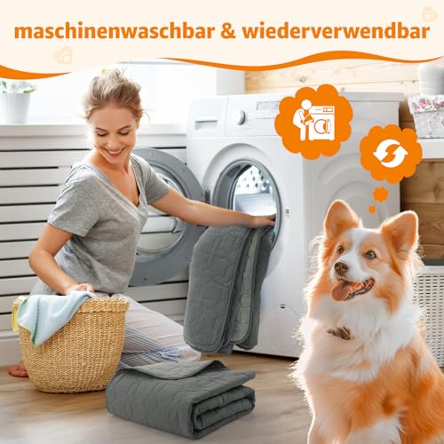 PICK FOR LIFE wasserdichte Hundedecke, beidseitig verwendbare Haustierdecke als Schutz für Sofa, Bett und Auto – waschbare Hundematte für große und kleine Hunde sowie Katzen