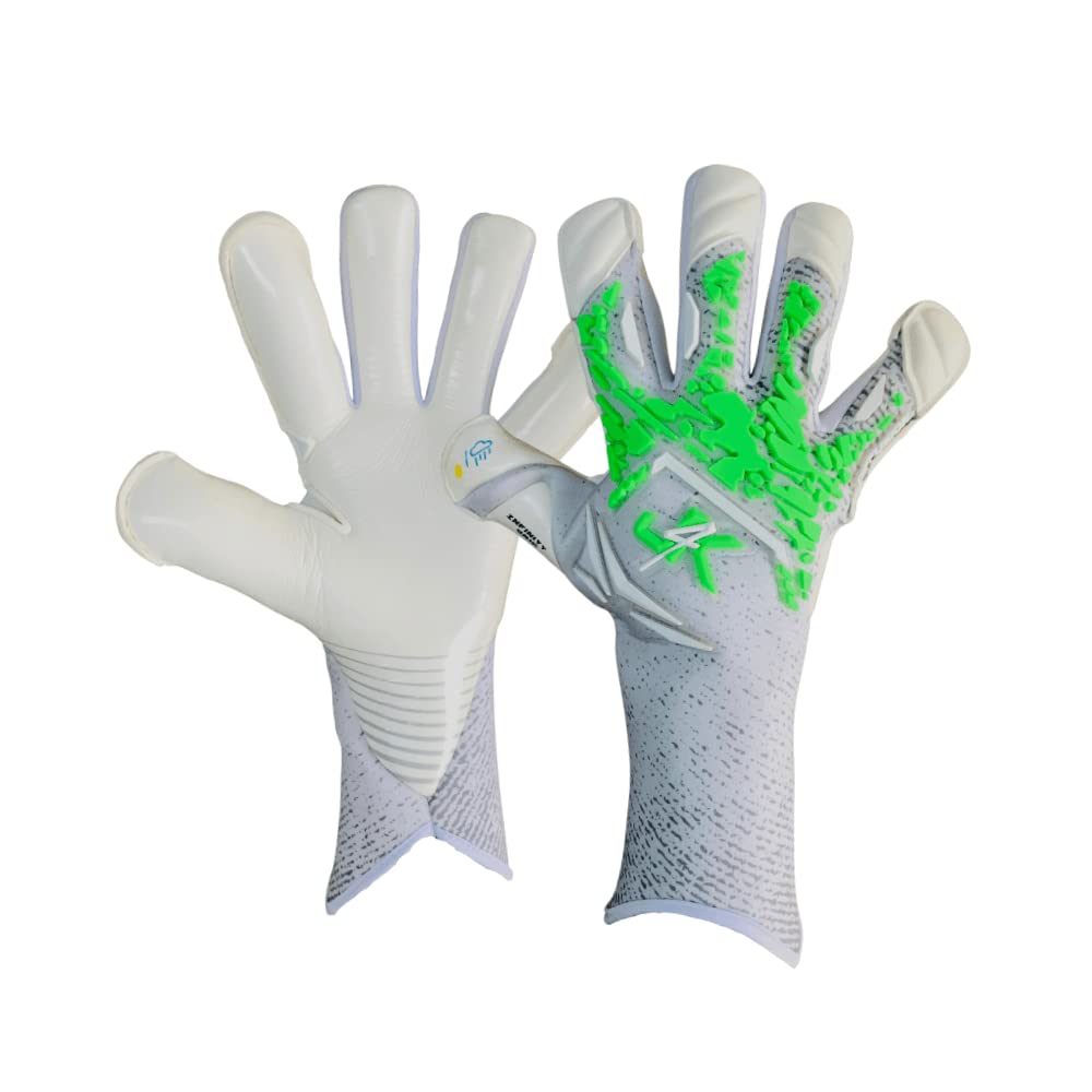 J4K Diffusion Negative Cut Goalkeeper Gloves - 4mm Contact Foam Palm - Our BEST Specification - Can Be Worn At The Highest Level - Sizes: (5,6,7,8,9,10 and 11) Adult and Junior