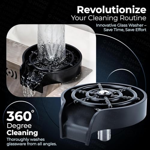 Image of QIMAGE Kitchen Sink 24X18 inch with ANTI SCRATCH HONEYCOMB DESIGN Integrated Waterfall and Pull-down Faucet Set /304 Grade Stainless Steel Sink with Cup washer and Drain Baskets (24X18 INCH)