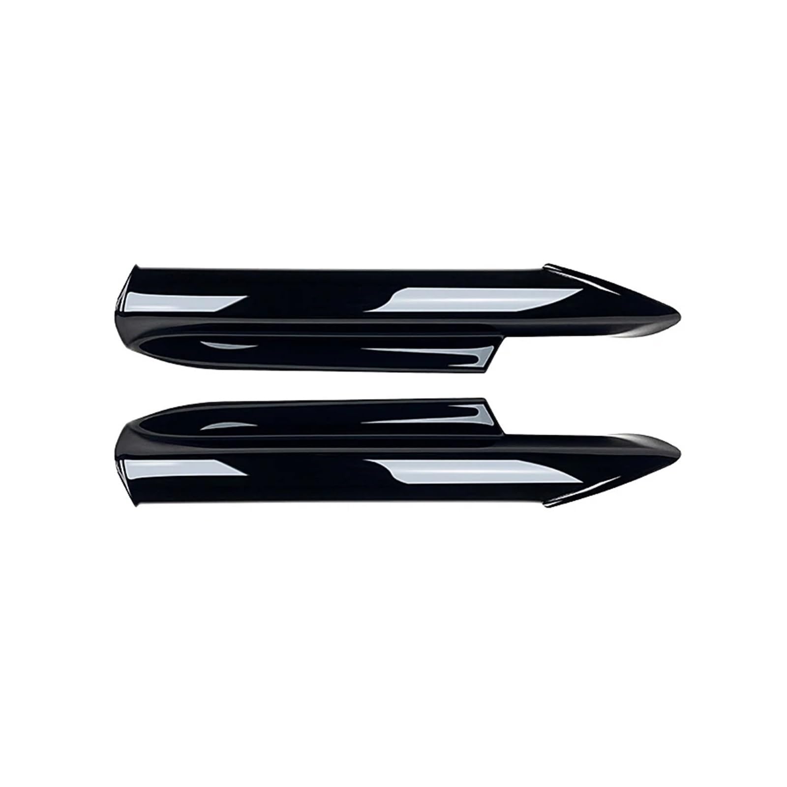 Front Lip Splitter For BMW 3 Series E90 E91 M-Tech 320i 330i Car Front Bumper Lip Side Splitter Spoiler Kit Fog Lamp Cover(Glossyblack)