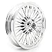TOFR 16inch Chrome Front Rear Wheels Rims Tubeless Fat King Spokes For Harley Heritage Softail,FLSTN Deluxe,FXSTD Deuce,FLSTSC Springer Classic,FLSTF Fat Boy, FLS Slim,FXSTB Night Train,FXST Standard