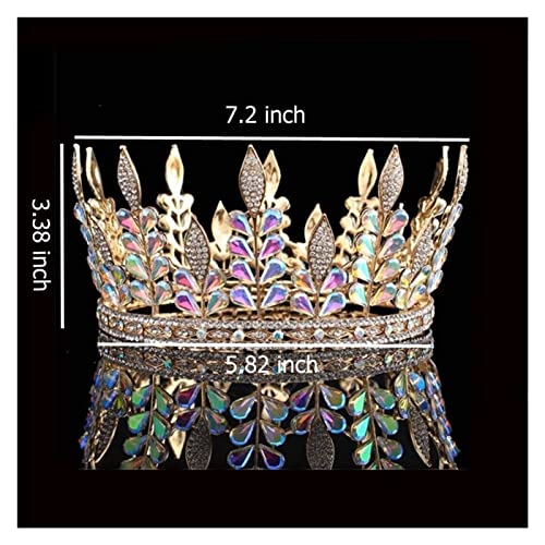 Tiara para niñas retro corona para mujer tocado nupcial 3