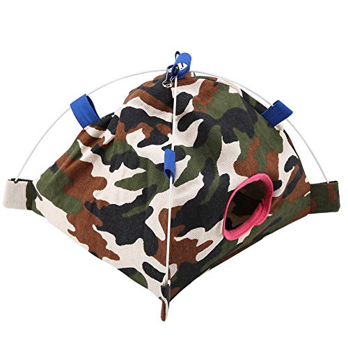 Weiyirot Barraca de lona, cama de cor brilhante, para animais de estimação (camuflagem)