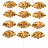 Décorations de gâteaux en éventails pliants - accessoires de de gâteau magnifiques et magnifiques, ajouteront couleur à votre fête d'anniversaire, à gâteaux en éventail en papier