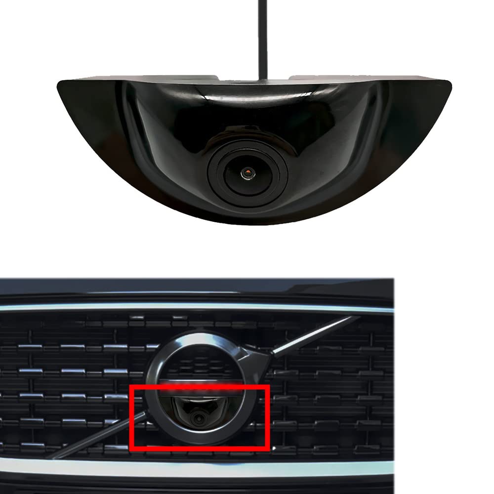 MASO Telecamera anteriore per auto, in ABS nero, con angolo di visione di 170 gradi, adatta per V*o/lvo XC40 XC60 XC90 XC70 S90 S80 S60 V90 V70 V60 2018-2020