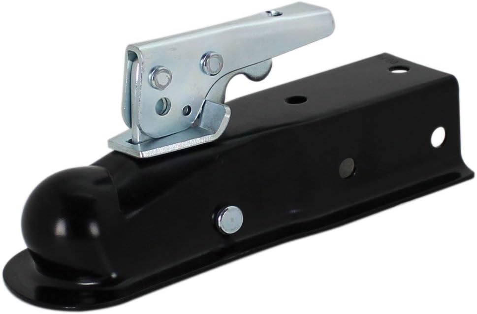 Quick Products QP-HS3020 Black Trigger-Style Trailer Coupler - 1-7/8" Ball, 2" Channel - 2,000 lbs.