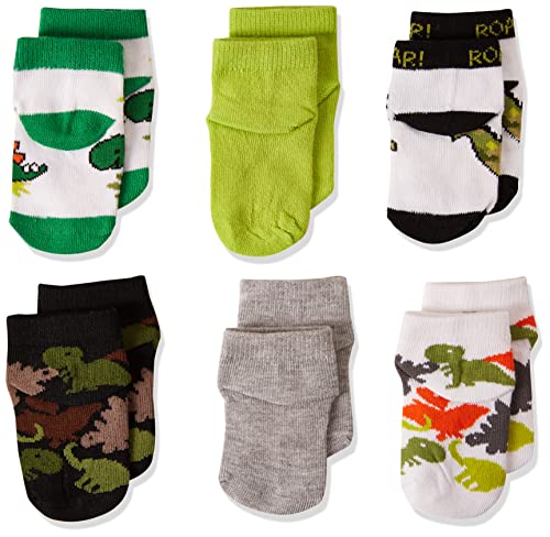 Cherokee Baby Boys 6 Pack Shorty Casual Sock, Green, 6-18 Months Us #TOP1