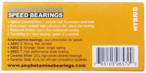 Amphetamine Hybrid Ceramic Skateboard Ball Bearings #TOP3