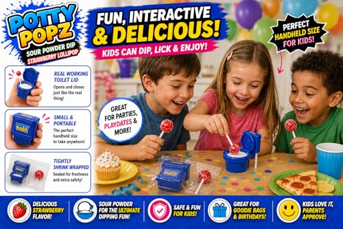 Potty Popz Toilet Candy With Sour Powder Dip (Display of 12 toys) - image 6