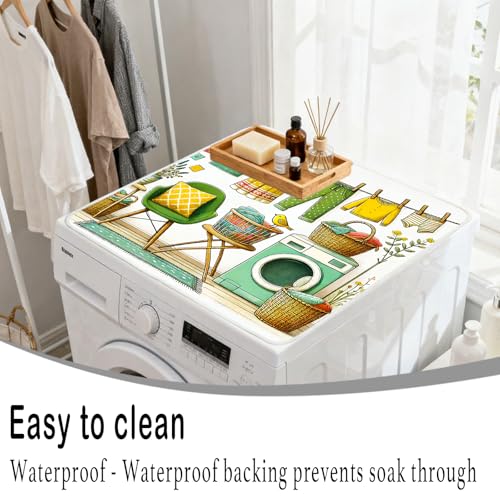 Image of Nuxovilar Vintage Floral Dryer Cover Top 23.6x19.7in Polyester Mat