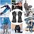 Heated Gloves for Men Women Rechargeable Battery Electric Gloves Waterproof & Double Windproof Winter Gloves for Camping Fishing Ski Hunting Riding Motorcycle Outdoor BK 2XL