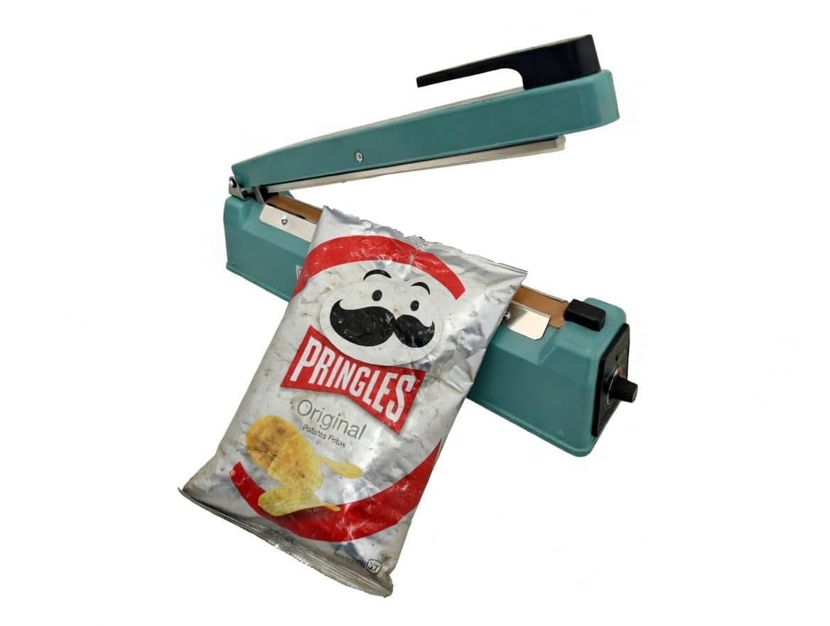 Selladora de Bolsas de Plástico 300mm Sellador Térmico Profesional Bolsas de Polietileno/de Papel de Aluminio y Kraft plastificado, plastico retráctil | No hace vacio | con kit resistencia repuesto