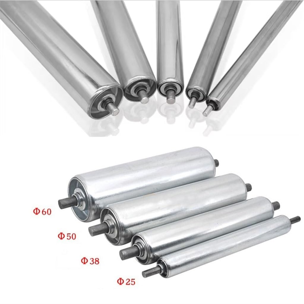 1 Szt. Przenośnik Rolkowy Ocynkowany Ze Stali Nierdzewnej, Średnica 25-60 Mm, Długość 100-500 Mm, Niezasilany Dla Logistyki I Magazynu(60x300mm)