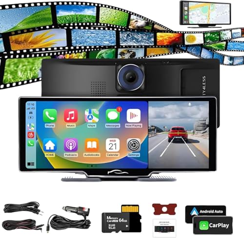 Qosigote Cartablet Pro Max 2024 Model, Cartablet Pro Max, 10.26" Hd Car Tablet With 4k Front Camera and 1080p Rear Camera, Gps Navigation/Voice Control