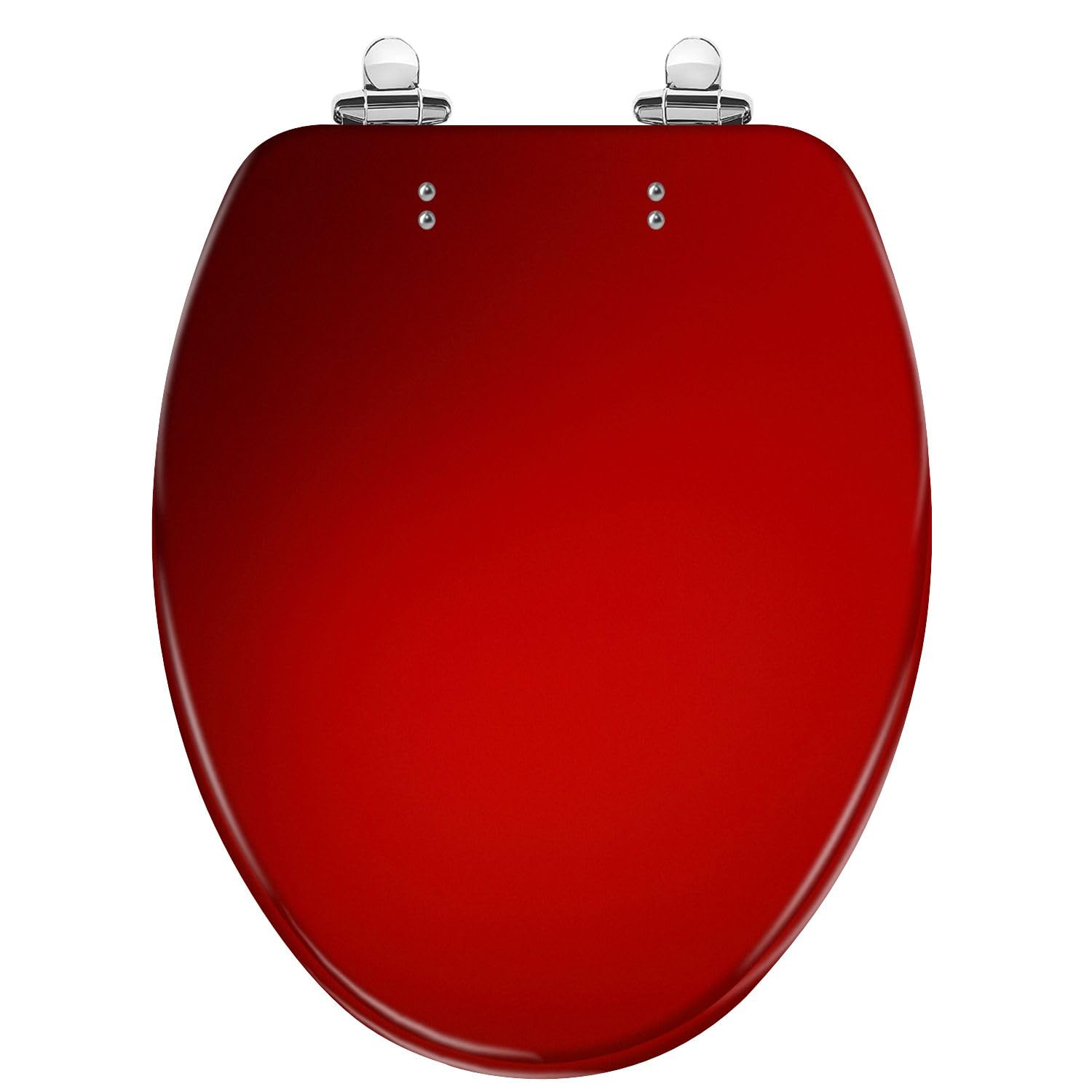 Seamless White Resin Elongated Toilet Seat with Slow-Close Lid and Quick-Release Hinges(Multi8,Elongated)